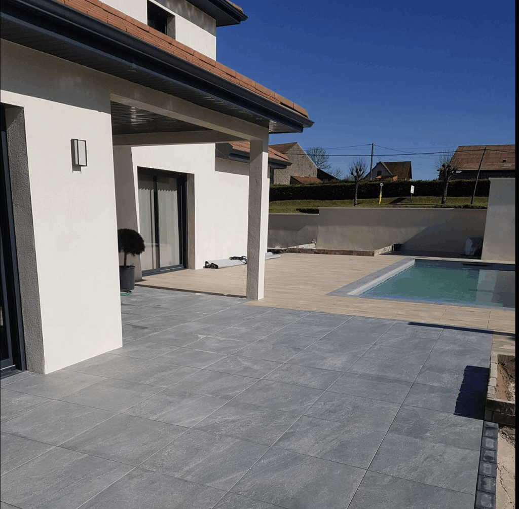 sarl-amzal - terrasse avec carrelage